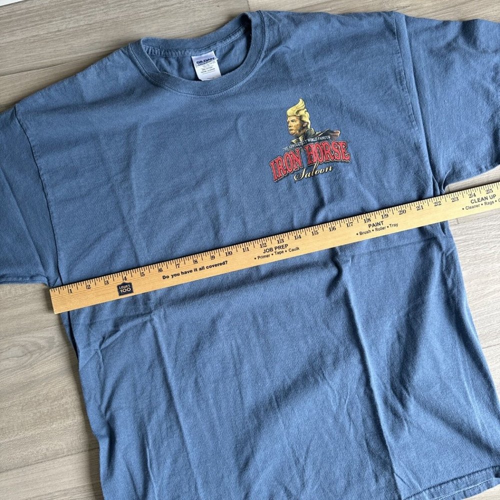 Iron Horse Saloon T Shirt Donald Trump Rare Mens XL Blue MAGA Eagle - Picture 5 of 8